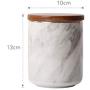 Mini Spice Jars Nordic ceramic sealed cans with lid marble storage jar