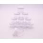 50pcs 20G/0.7oz Empty Cosmetic Plastic Cream Sub-bottle Travel Portable Sample Jar Beauty Salon Pot Bottoing Pitcher Container for Cosmetic Lip Balm Beads Creams Lotion Liquids