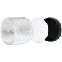 Beauticom 2 oz./ 60 Grams/ 60 ML (Quantity: 6 Packs) Thick Wall Round Clear Plastic Leak-Proof Jars Container with Black Lids for Cosmetic, Lip Balm, Lip Gloss, Creams, Lotions, Liquids