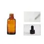 12 Stück 5ml/0,17oz Bernstein Glas Tropfer Flasche Leere Essenzöl Flasche Duft Behälter für Kosmetik Flüssigkeit mit Glas Tropfer