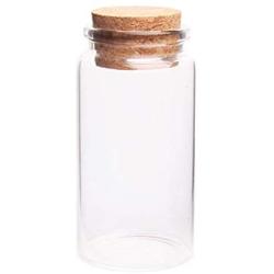 Glass Jars Bottles With Cork Stoppers Hot 4790MM 100ML Glass Bottle Wishing Bottle Empty Sample Storage Jar with Cork Stopper Drop - Transparent