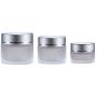 1PCS Reusable Empty Glass Bottle Jar Sample Bottles Face Cream Lip Balm Storage Container Pot for Travel Cosmetics Container Holder (10ML)