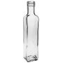 Viva Haushaltswaren 6 Glass Bottles 500 ml with Screw Tops for Self-Filling incl. Filling Funnel Diameter 9.5 CM by Viva Haushaltswaren