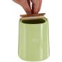 Premier Housewares Fletcher Tea Canister-Green, H14 x W12 x D12cm