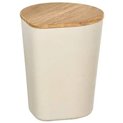 Wenko Derry Storage Jar 0.75 L with Bamboo Lid and Silicone Ring Airtight and Aromatic Capacity 0.75 L