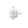 VASEANA 1PCS 15ml/0.5oz Airless Pump Jars Empty Refillable Makeup Cosmetic Jar Containers Airless Lotion Cream Via Pot Storages Dispenser with Lids Air Pump Travel Jars (Weiß)