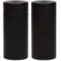 SRW1961 2 x Stash Jar Airtight Aluminium Herbbehälter Schwarz