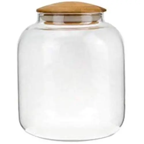 Cabilock Glass Food Storage Containers with Bamboo Lids Clear Storage Jar for Candy Spice Seasoning 900ml Cabilock Glass Food Storage Containers with Bamboo Lids Clear Storage Jar for Candy Spice Seasoning 900ml