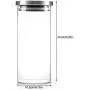 Glas-Aufbewahrungskrüger – 1000 ml Glas Aufbewahrungsbehälter mit Edelstahldeckel für Kaffeebohnen und Küche