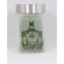 Stash Jar with Caped Hero Design - Airtight, Smell Resistant Etched Glass Herb Storage, 3&quot Tall x 2&quot Wide