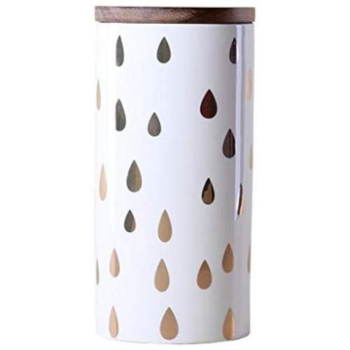 Food Storage Containers with Lids Airtight Bpa Free Large, Ceramic Pottery Cereal Containers Canister Cookie Jar for Kitchen Pantry Organization Candy Bulk, 1L (Color : STYLE-2)