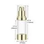 Lil Ray 1 OZ Refillable Airless Pump Bottle, Empty Travel Lotion Container, Plastic Cosmetic Dispenser for Liquid foundation, Lotion, Essential oil, Shampoo (6PCS,Light Gold) Lil Ray 1 OZ Refillable Airless Pump Bottle, Empty Travel Lotion Container, Plastic Cosmetic Dispenser for Liquid foundation, Lotion, Essential oil, Shampoo (6PCS,Light Gold)