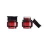 2PCS 50ml/1.7oz Wine Red Glass Cream Jar Pot Empty Cosmetic Container Botte Sample Packing Storage Vials for Eye Body Face Cream(Wine Red)