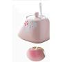 Ceramic Spoon With Spoon, Salt Shaker, Sugar Can, MSG Jar, Seasoning Jar, Storage Tank Condiment Pots (color : A)