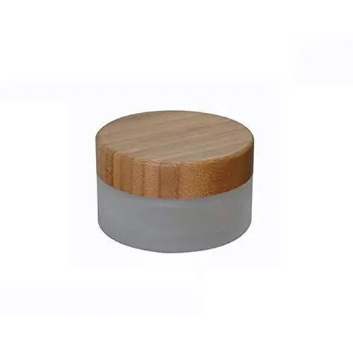 1Pcs 100ml/100g/3.3oz Empty Refillable Frosted Glass Cream Bottles Cosmatic Makeup Sample Packing Storage Vial Pots Jars with Environmental Bamboo Lid 1Pcs 100ml/100g/3.3oz Empty Refillable Frosted Glass Cream Bottles Cosmatic Makeup Sample Packing Storage Vial Pots Jars with Environmental Bamboo Lid