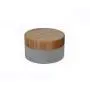 1Pcs 100ml/100g/3.3oz Empty Refillable Frosted Glass Cream Bottles Cosmatic Makeup Sample Packing Storage Vial Pots Jars with Environmental Bamboo Lid 1Pcs 100ml/100g/3.3oz Empty Refillable Frosted Glass Cream Bottles Cosmatic Makeup Sample Packing Storage Vial Pots Jars with Environmental Bamboo Lid
