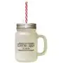 Black Easter Eggs 50 Cents Frosted Glass Mason Jar With Straw Black Easter Eggs 50 Cents Frosted Glass Mason Jar With Straw