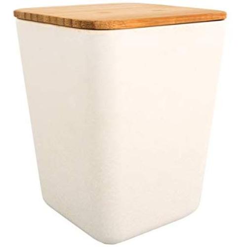 Rayher 46430000 Bamboo Storage, Square, 1000ml, 11x11x14,5cm, Box 1pc, Natural