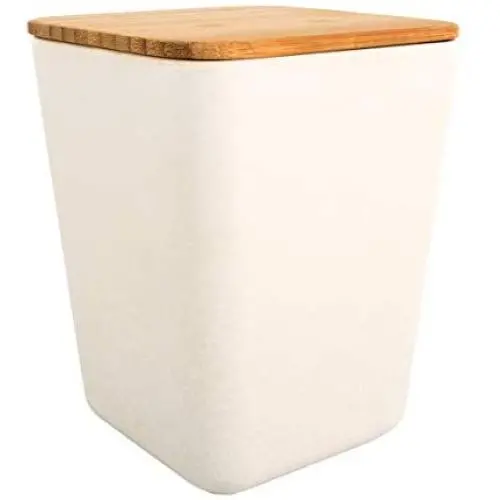 Boîte de rangement en bambou, carrée, 1000ml, 11x11x14,5cm, 1 pièce, Naturel Boîte de rangement en bambou, carrée, 1000ml, 11x11x14,5cm, 1 pièce, Naturel