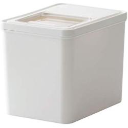 Food Jars & Crocks Storage Rice Barrel Household Collection Nano Barrel 10kg Good Sealing Moisture-proof Insect-proof Environmental Health Kitchen Supplies (Color : White, Size : 29.521.523.5)