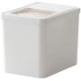 Food Jars & Crocks Storage Rice Barrel Household Collection Nano Barrel 10kg Good Sealing Moisture-proof Insect-proof Environmental Health Kitchen Supplies (Color : White, Size : 29.521.523.5)