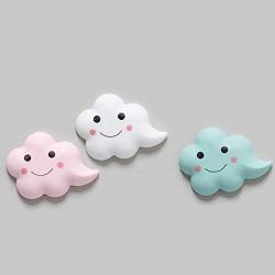 JUSTDOLIFE 3PCS Door Handle Bumper Silicone Wall Protector Door Stopper Bumper for Room