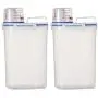 CANAFA Kitchen Plastic Cereal Dispenser Storage Box with Pour Spout Kitchen Food Grain Rice Container 2pcs
