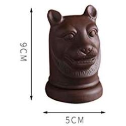 Toothpick Holders Creative Purple Sand Ceramic Toothpick Jar Living Room Storage Box Zodiac Animal Head Toothpick Box Toothpick Box