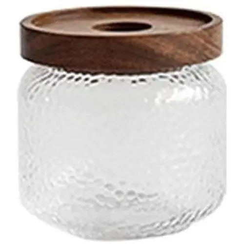 WH- Sealed Glass Jars Kitchen Snack Fresh Coffee Beans Tea Powder Grains Accommodated Classified Storage Tanks Of Various Sizes (Size : 400ML) WH- Sealed Glass Jars Kitchen Snack Fresh Coffee Beans Tea Powder Grains Accommodated Classified Storage Tanks Of Various Sizes (Size : 400ML)