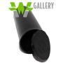 W Gallery 10 Black 60 Dram Pop Top - Airtight Smell Proof Containers - Plastic Medical Grade Prescription Bottles for Pills Herbs Flowers Supplements, Bulk Pack, Not Glass Jars