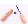 2PCS 6ml/0.2oz Empty Bamboo Mascara Tube Bottle Reusable Travel Eyelash Cream Sample Packing Container Storage Pot Jar Vials with Brush and Inner Plug for Beauty DIY Eyelash Growth Oil