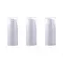 3er Set Einweg Airless Pump Flaschen - Leere Tragbare Mini Bayonett Cremes Lotion Toner Kosmetische Waschmittel Flüssigkeitsbehälter Jar Pots (Weiß) (5ml)