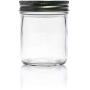 Nakpunar 6 pcs, 8 oz Mason Jars with Silver Lids for Jam, Honey, Wedding Favors, Shower Favors, Baby Foods, Canning, spices, Half Pint