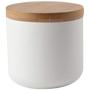 HMANE Ceramic Food Storage Jars, 8.8FL OZ/260ML Containers Sealed Canisters with Lid for Coffee Tea Spice and More - White S