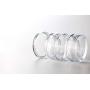 1Set 5ML 0.2OZ Transparent Detachable Empty 3-Layer Connected Plastic Cream Box with Cap Face Cream Loose Powder Capsule Stud Earring Storage Holder Refillable Cosmetic Container Jar Case for Travel