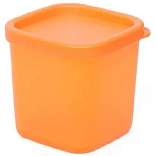 1 PC Mini 230ML Crisper Spice Sauce Seasoning Box Condiments Pepper Jar Plastic Food Storage Container Kitchen Gadhets,Orange