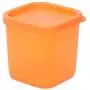 1 PC Mini 230ML Crisper Spice Sauce Seasoning Box Condiments Pepper Jar Plastic Food Storage Container Kitchen Gadhets,Orange