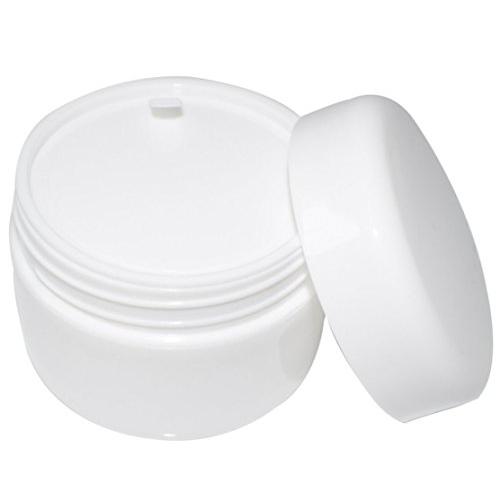 Bekith 40 Pack White 50G/50ML (1.7 oz) Cosmetic Jars, with Liners and Dome Lids, for Cosmetic Samples, Cream, Lotion
