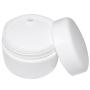 Bekith 40 Pack White 50G/50ML (1.7 oz) Cosmetic Jars, with Liners and Dome Lids, for Cosmetic Samples, Cream, Lotion
