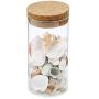 Clear Round Shape Glass Bottle Vial Bead Snack Sugar Containers Tea Storage Jars suit for DIY Arts and Crafts Accessories