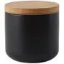 Bouteilles de Conservation en Céramique HMANE, 260 ml/8.8 fl. oz, avec Bouchon pour Café, Thé, Épices et Plus. Noir