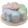Mini Spice Jars Kitchenware seasoning box set creative rotating box