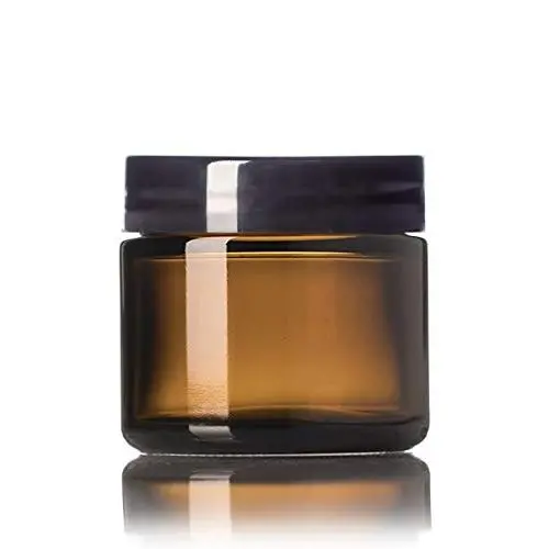 Premium Vials B67-12 Amber Glass Jar with Black Lid, 2 oz Capacity (Pack of 12) Premium Vials B67-12 Amber Glass Jar with Black Lid, 2 oz Capacity (Pack of 12)