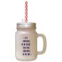 Navy It Christmas In Hart That Puts Christmas In Air Frosted Glass Mason Jar With Straw