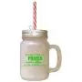 Que Ton Prière Soit Froid sur un Bocal en Verre Froissé Avec Paille. Que Ton Prière Soit Froid sur un Bocal en Verre Froissé Avec Paille.
