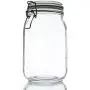 Swing-Top Food Storage Glass Jar Canister in Clear Glass, 44 Ounce Swing-Top Food Storage Glass Jar Canister in Clear Glass, 44 Ounce