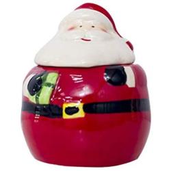 UPKOCH Cute Salt Pepper Jar Santa Claus Ceramic Container Christmas Decor Kitchenware (Santa Claus with Gift in Hand)