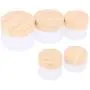 Xunlin 1/5Pc New 5g 10g 15g 30g 50g Frost Glass Bottle Plastic Bamboo Lid Glass Jar Empty Bottle Cream Jar Cosmetic Packaging Container (Color : Dark Khaki) Xunlin 1/5Pc New 5g 10g 15g 30g 50g Frost Glass Bottle Plastic Bamboo Lid Glass Jar Empty Bottle Cream Jar Cosmetic Packaging Container (Color : Dark Khaki)