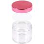 Beauticom 2 oz./ 60 Grams/ 60 ML Thick Wall Round Clear Plastic LEAK-PROOF Jars Container with ROSE GOLD Lids for Cosmetic, Lip Balm, Creams, Lotions, Liquids (36 Jars, Rose Gold)
