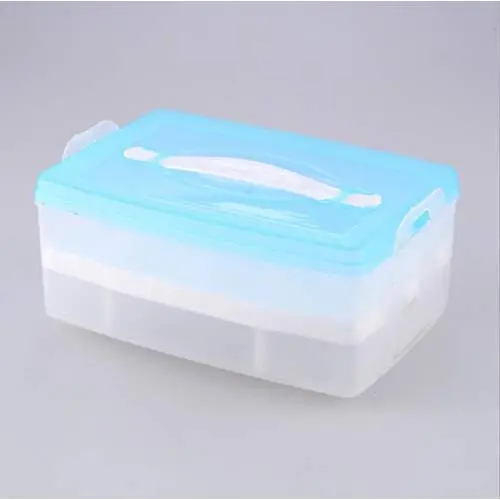 Carriemeow The Egg Box Contains The Creative Portable Plastic Double Cabinet, And The Large Modern Kitchen Accessories Of 2018. (Color : Blue) Carriemeow The Egg Box Contains The Creative Portable Plastic Double Cabinet, And The Large Modern Kitchen Accessories Of 2018. (Color : Blue)